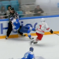 KHL Linesman Drops Player